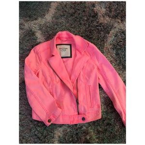3 for $50 Abercrombie pink denim jacket